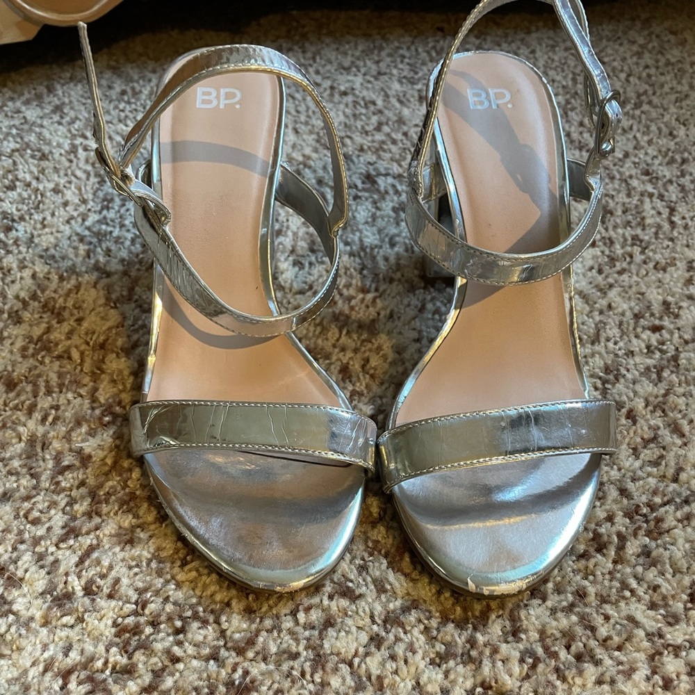 Silver heels